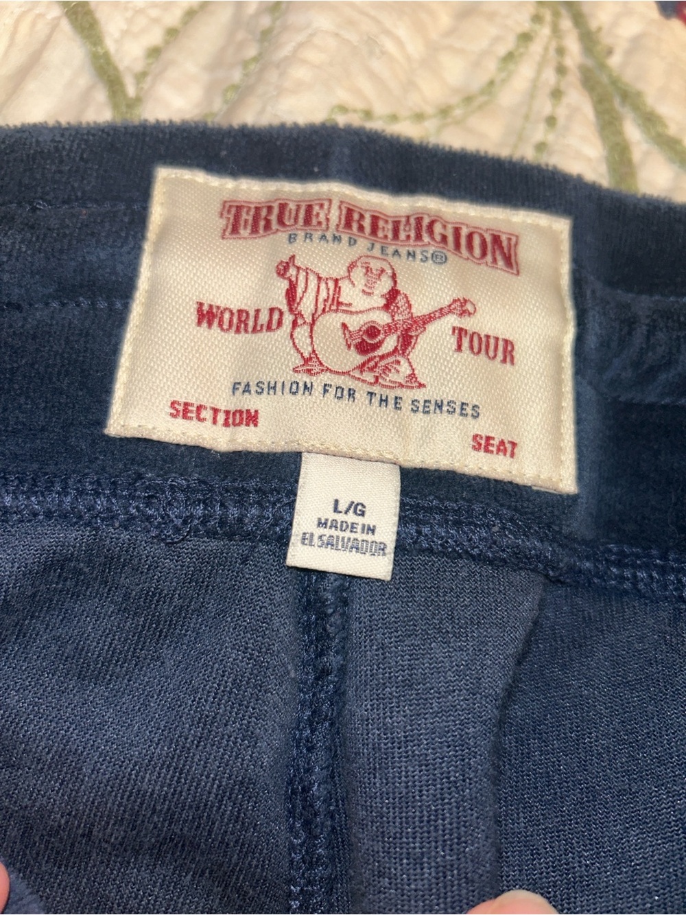 True Religion Navy Women’s Sweatpants - Picture 1 of 5